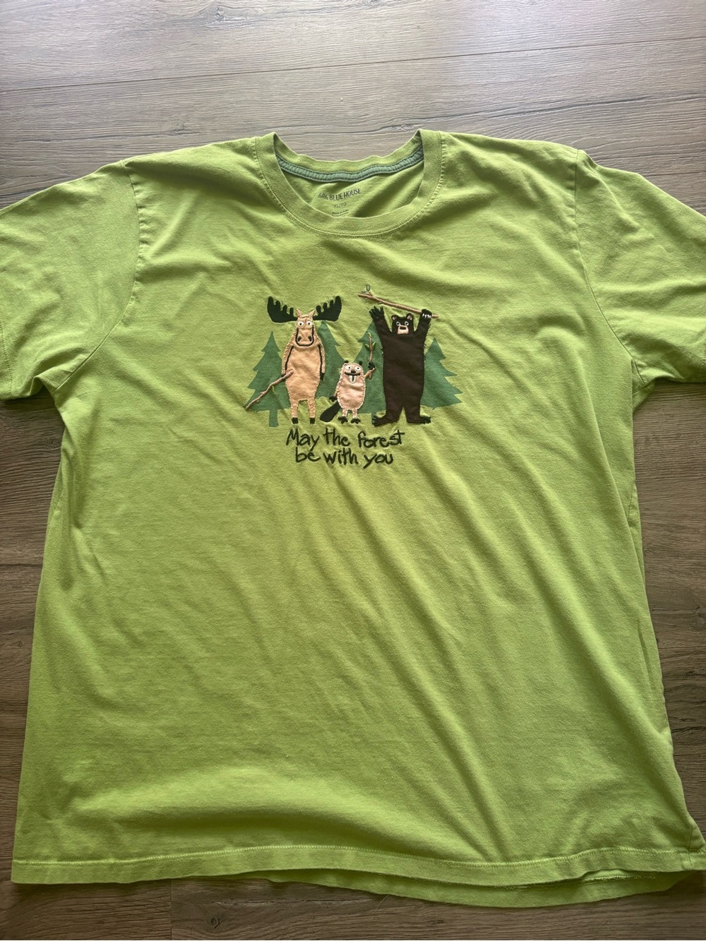 May The Forest Be With You Green Graphic Short Sleeve Tee